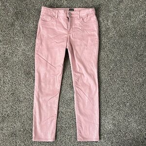 Gap kids sparkly pink stretch denim ankle pant - sz 8